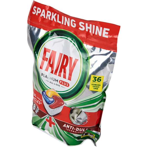Фото - Таблетка для посудомийної машини Fairy Platinum Plus All in one Лимон 36шт